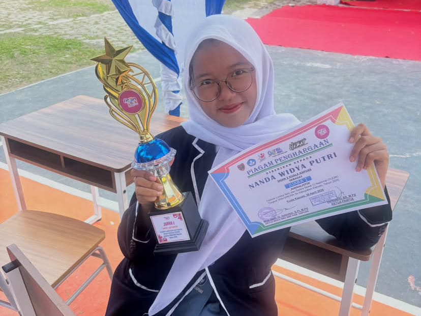 Harumkan Nama Kalimantan Tengah, Nanda Widya Putri Raih Juara 3 Jurnalistik FLS3N 2026