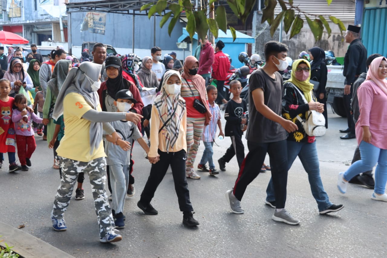 Wagub Kalteng Ikuti Jalan Sehat Yang Diselenggarakan Oleh PCNU Kota Palangaka Raya