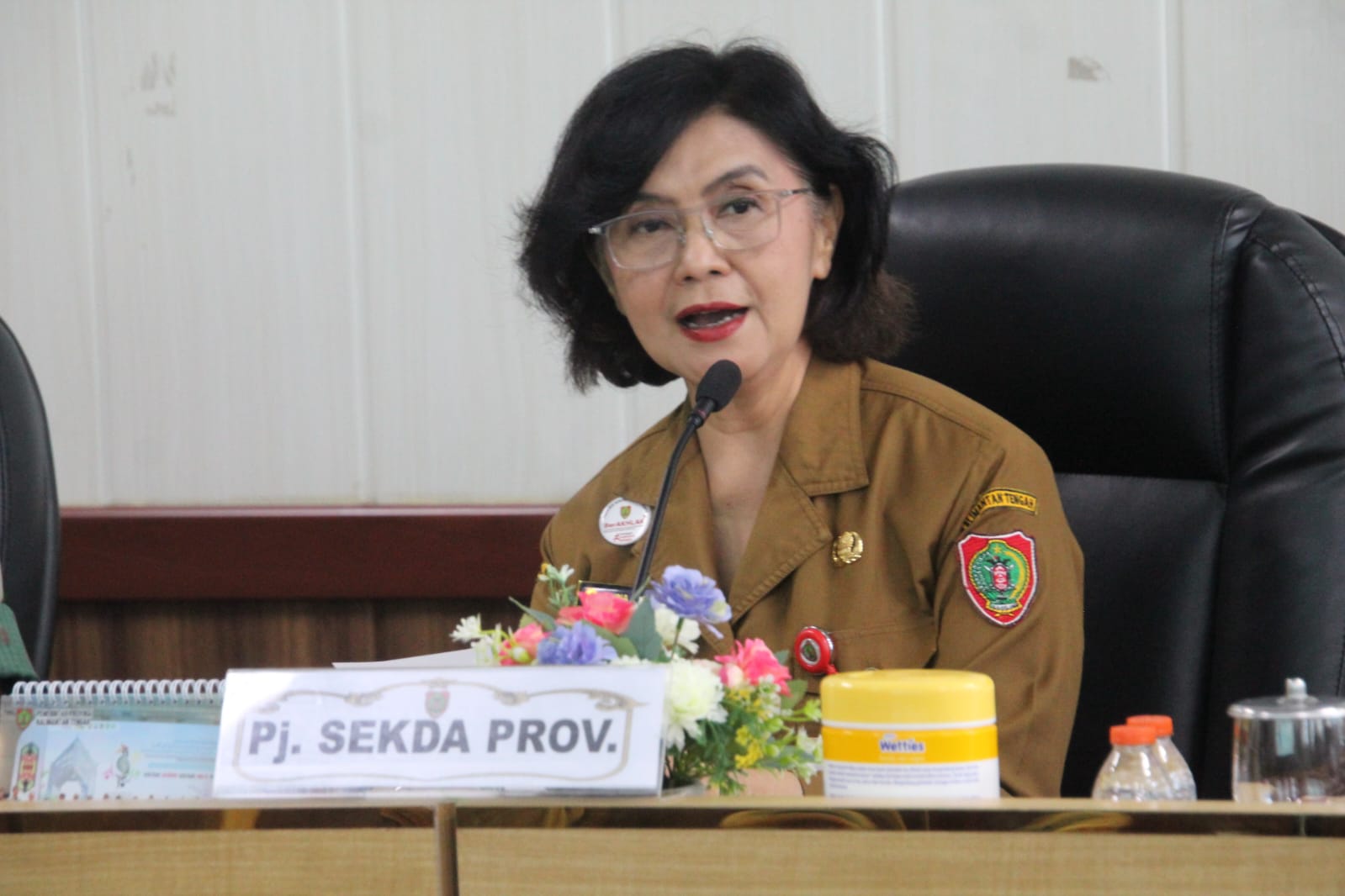 Pj. Sekda Kalteng, Linae Victoria Aden, Terima Audiensi Tim Pokja Staf Ahli Kasad