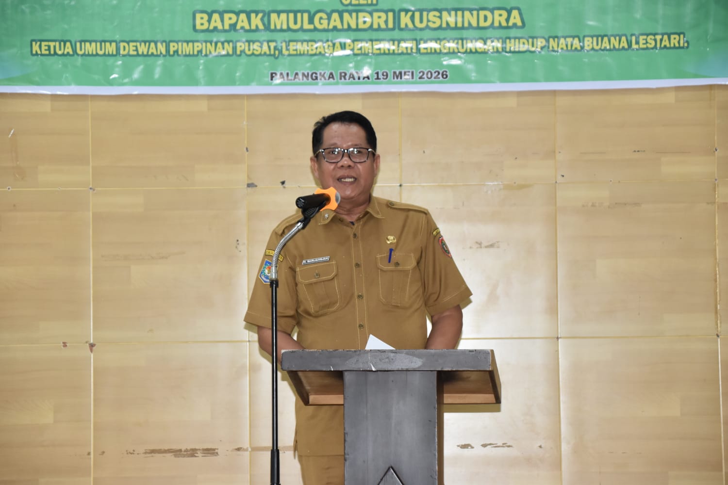 Plt. Asisten Perekonomian dan Pembangunan Kalteng Darliansjah, Hadiri Pelantikan DPW LPLH Nata Buana Lestari