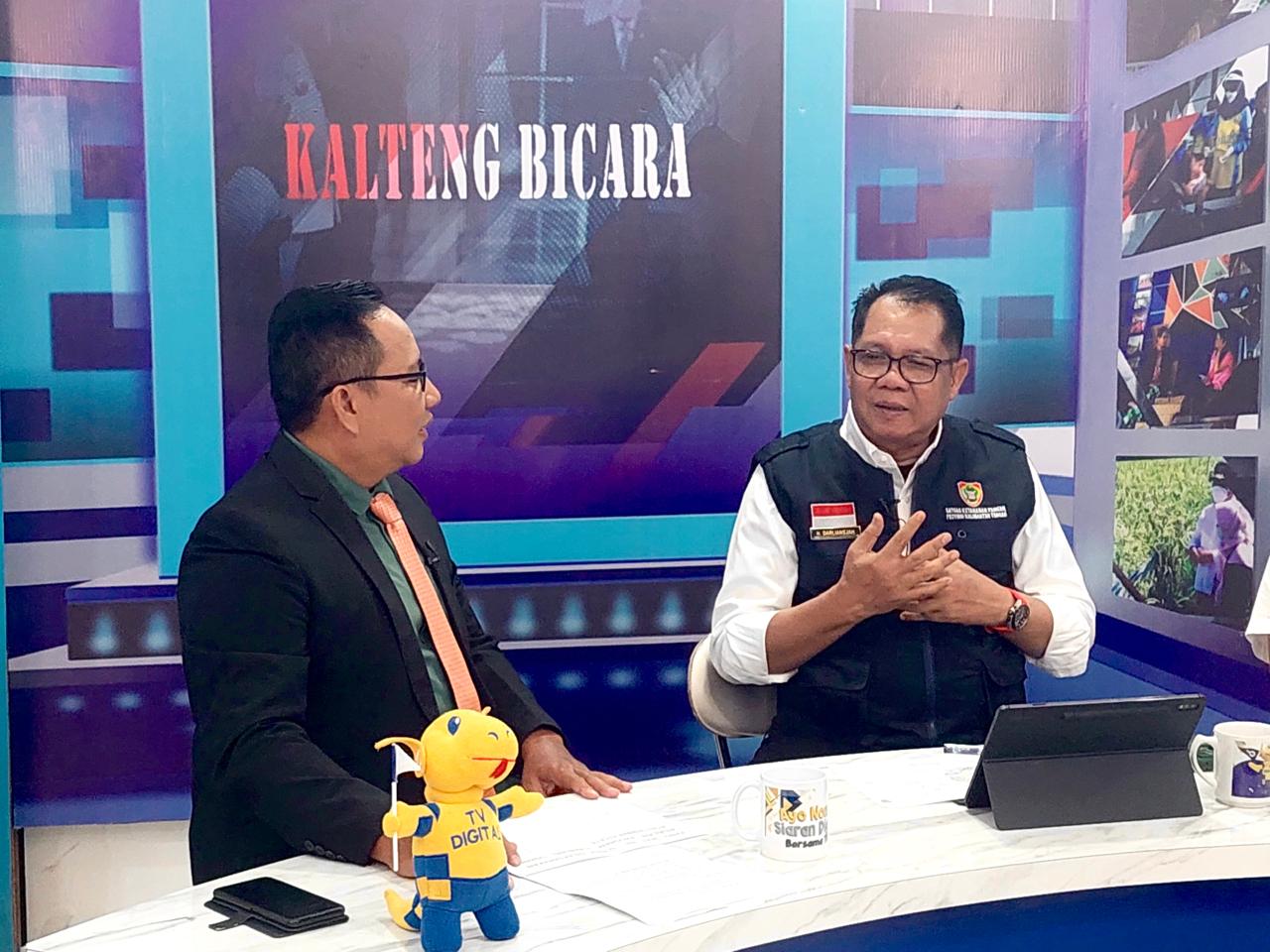 Kepala Dislutkan Prov. Kalteng Darliansjah Jadi Narasumber Program Kalteng Bicara di TVRI Kalteng
