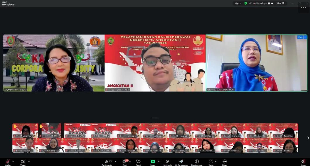 Asisten Adum Sunarti Memberikan Ceramah Muatan Teknis Substansi Lembaga
