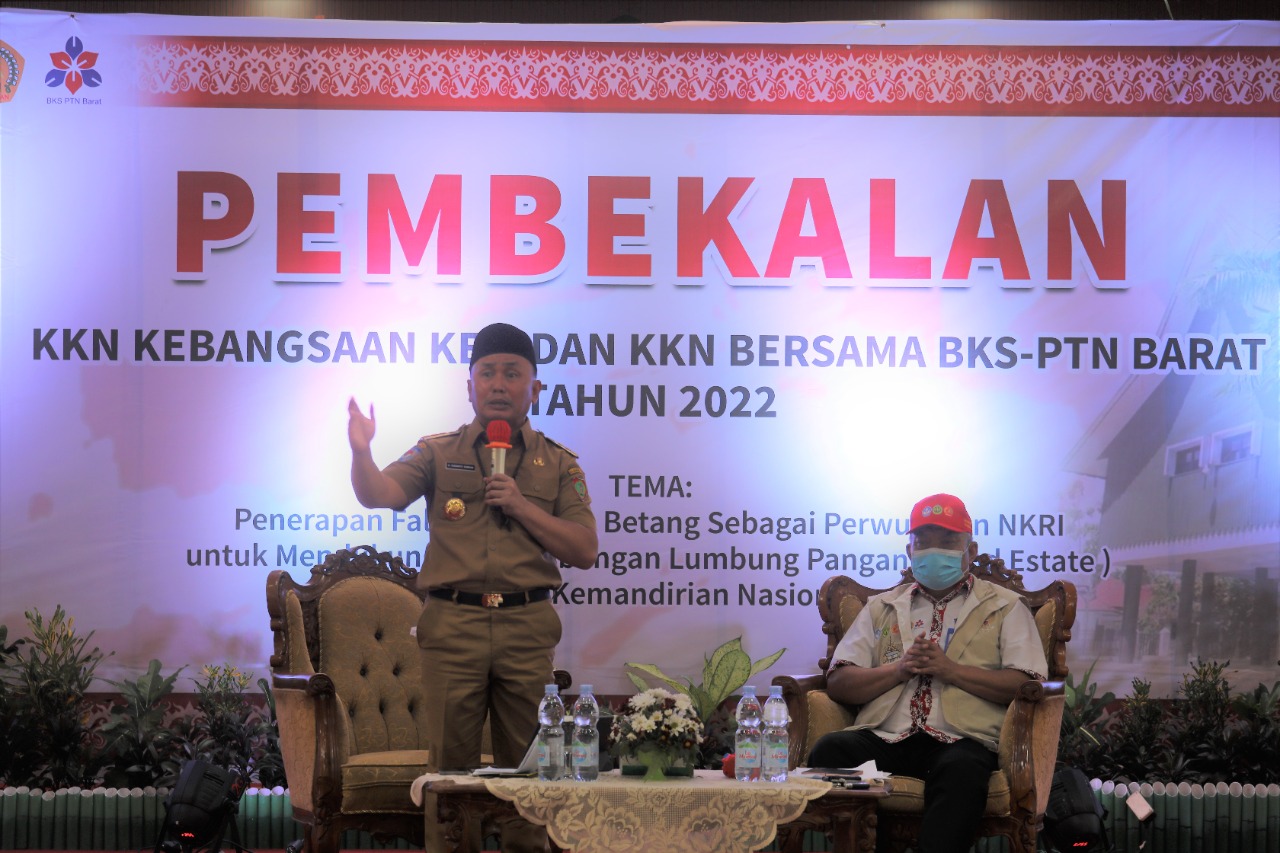 Gubernur Kalteng Beri Pembekalan KKN Kebangsaan ke-X Tahun 2022