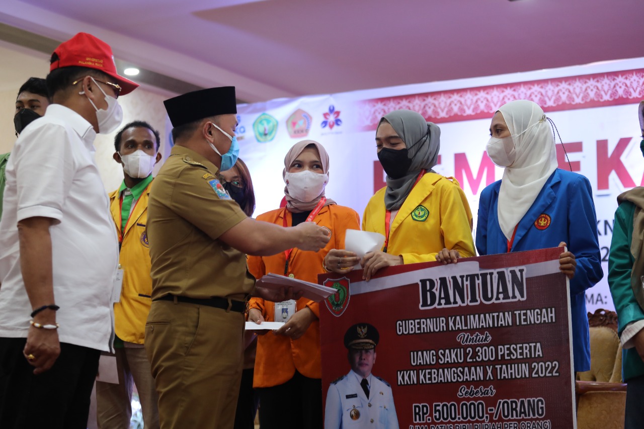 Gubernur Kalteng Beri Pembekalan KKN Kebangsaan ke-X Tahun 2022