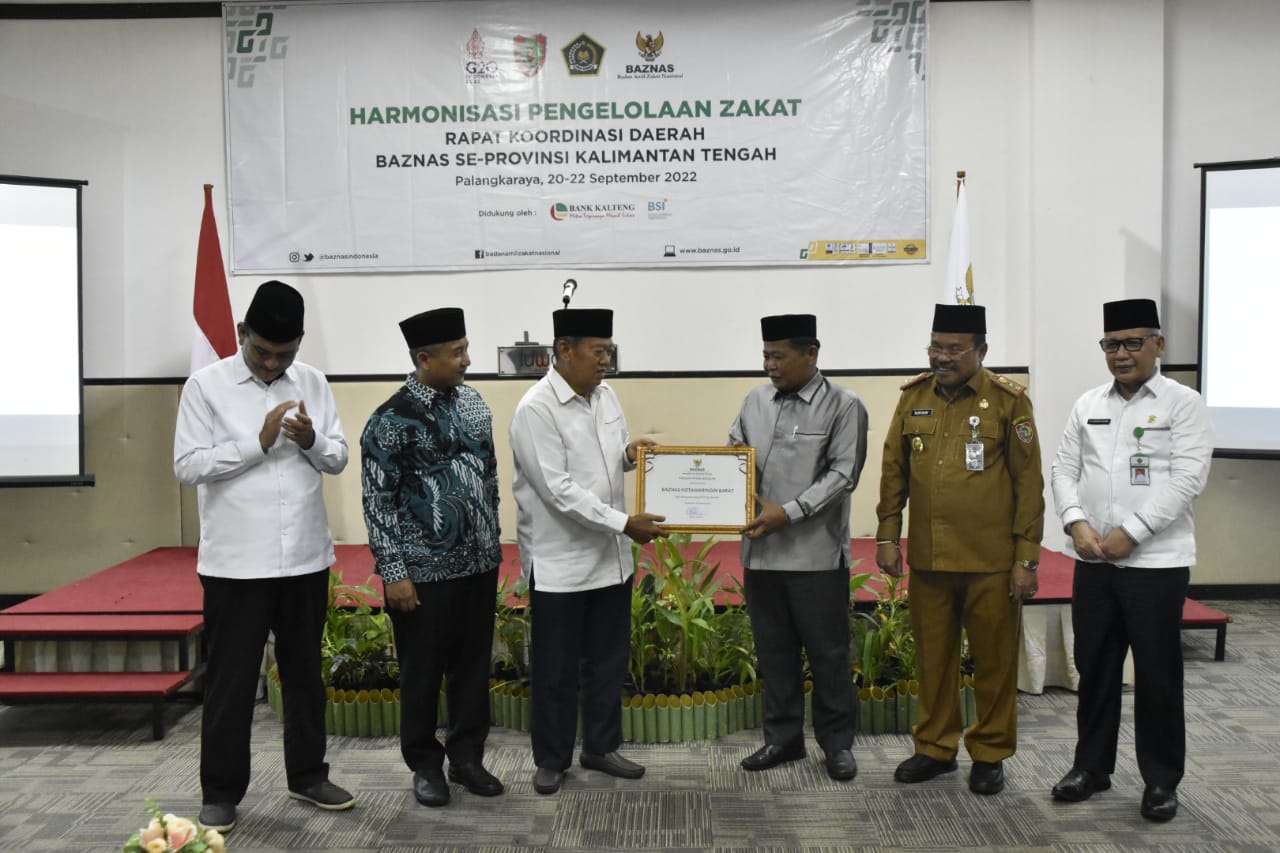 Sekda Prov. Kalteng Buka Rakorda BAZNAS se-Kalteng Tahun 2022