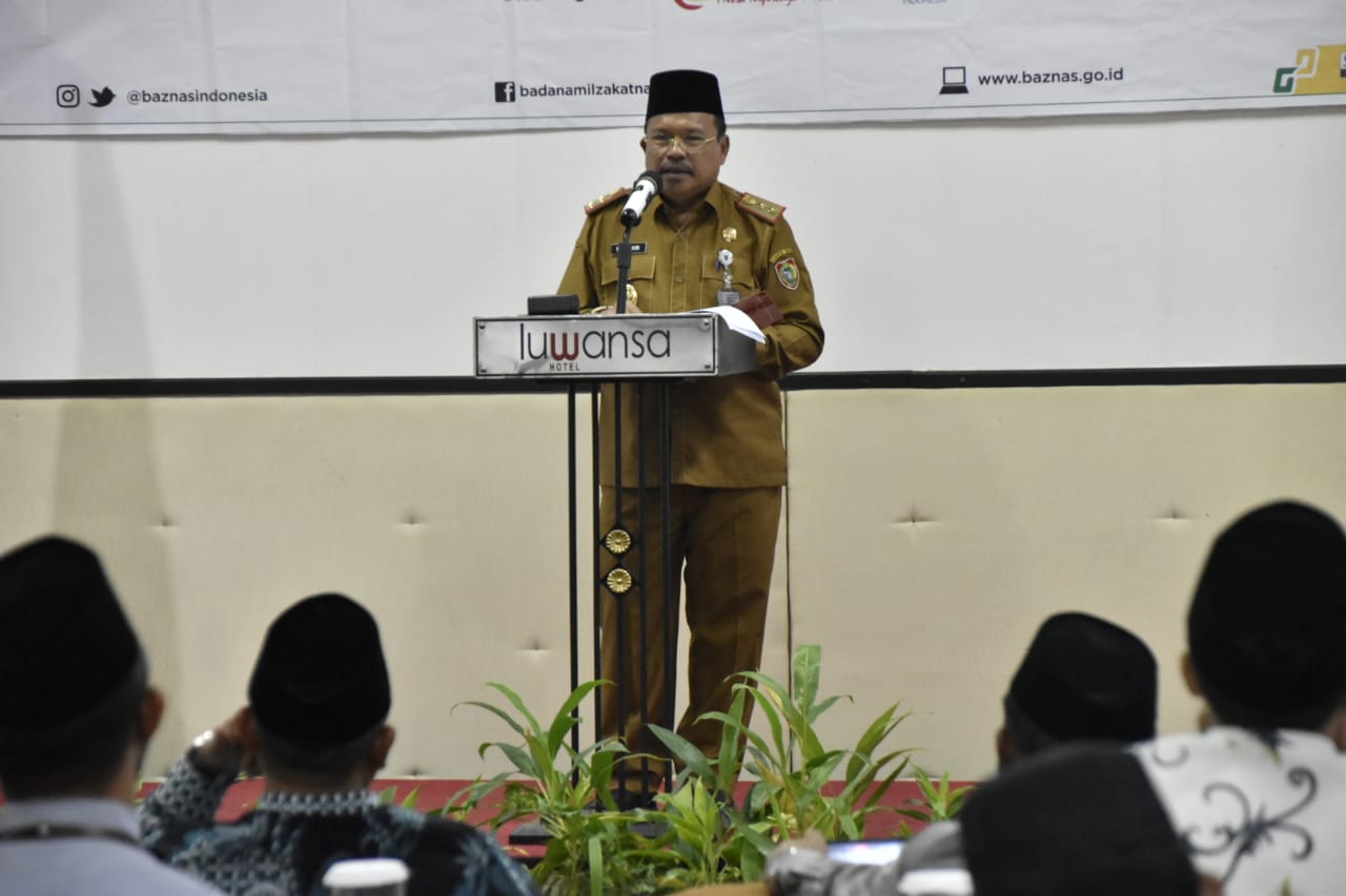 Sekda Prov. Kalteng Buka Rakorda BAZNAS se-Kalteng Tahun 2022