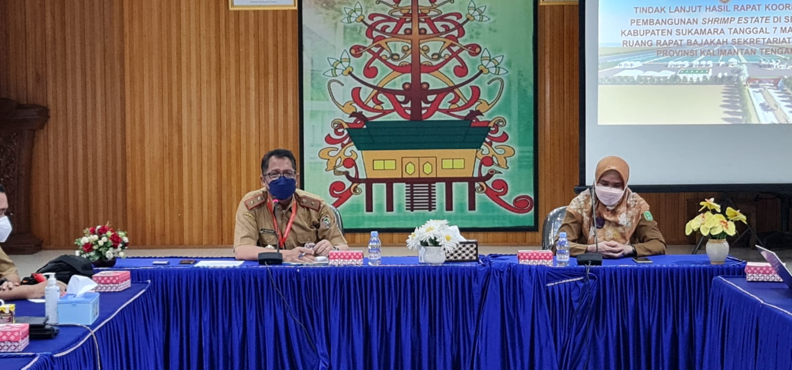 Kadislutkan Prov. Kalteng Pimpin Rapat Percepatan Pembangunan Shrimp Estate Kab. Sukamara