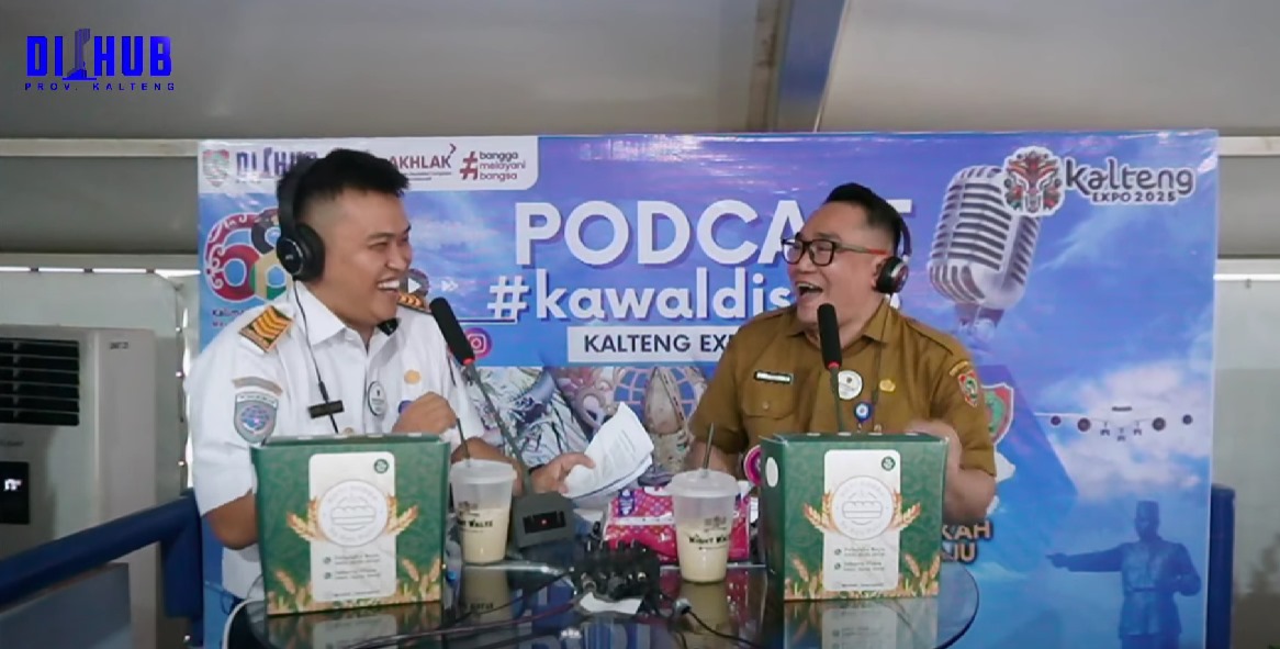 Dishub Prov. Kalteng Podcast dengan Tema ASN BerAKHLAK