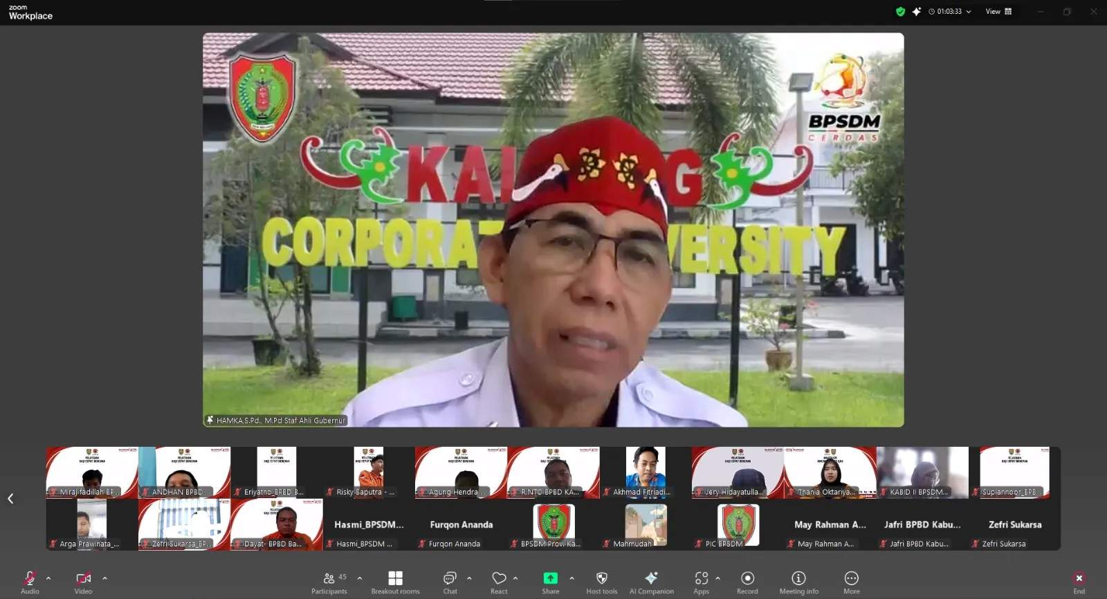BPSDM Prov. Kalteng Gelar Pelatihan Kaji Cepat Bencana