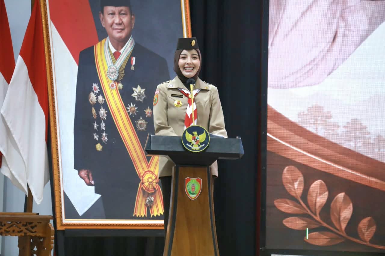 Ketua Kwarda Pramuka Kalteng Aisyah Thisia Kukuhkan Pengurus SAKA Anti Narkoba Kalteng Masa Bakti 2026–2031