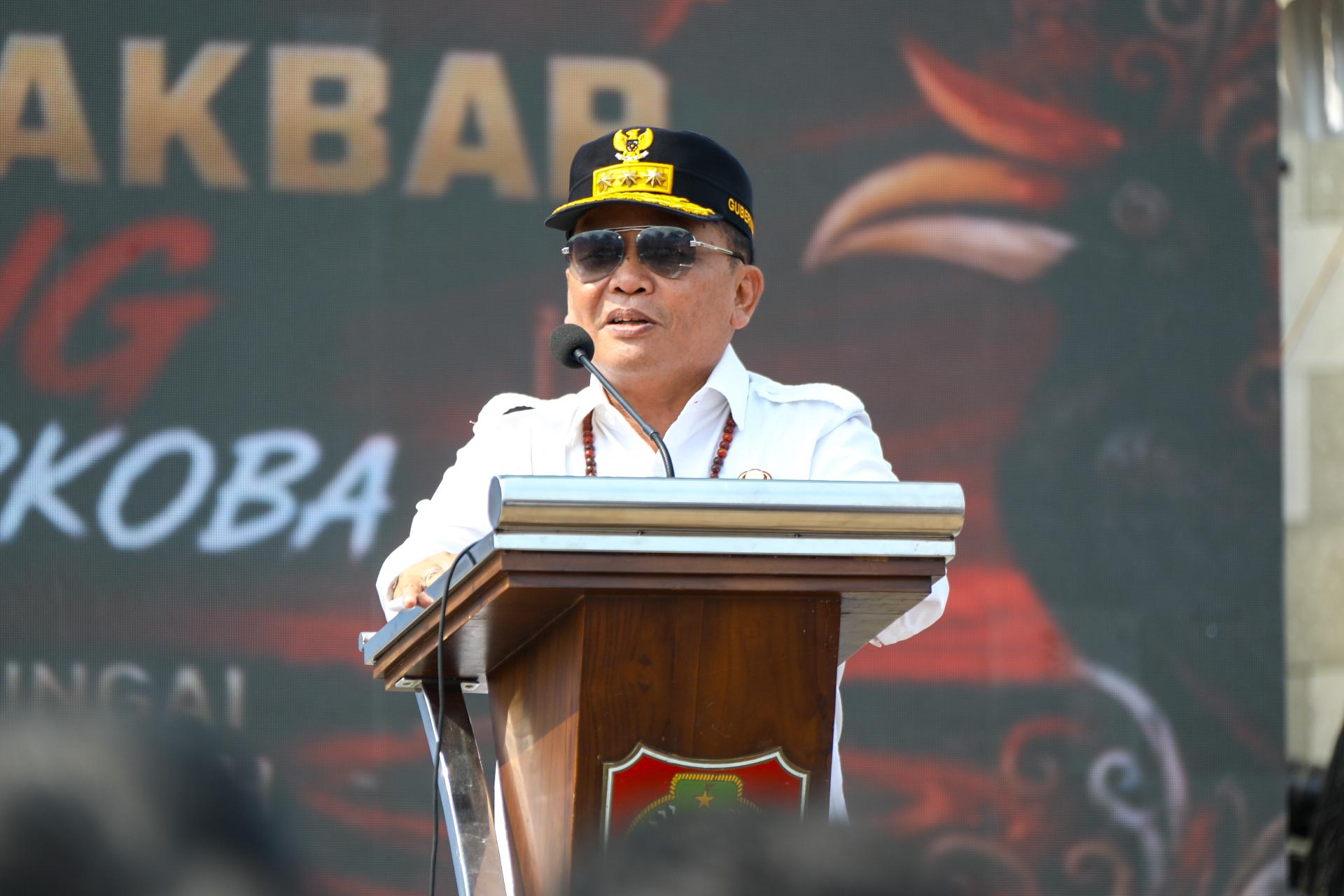 Pemprov Kalteng Bersama BNN dan Forkopimda Deklarasikan Perang Melawan Narkoba