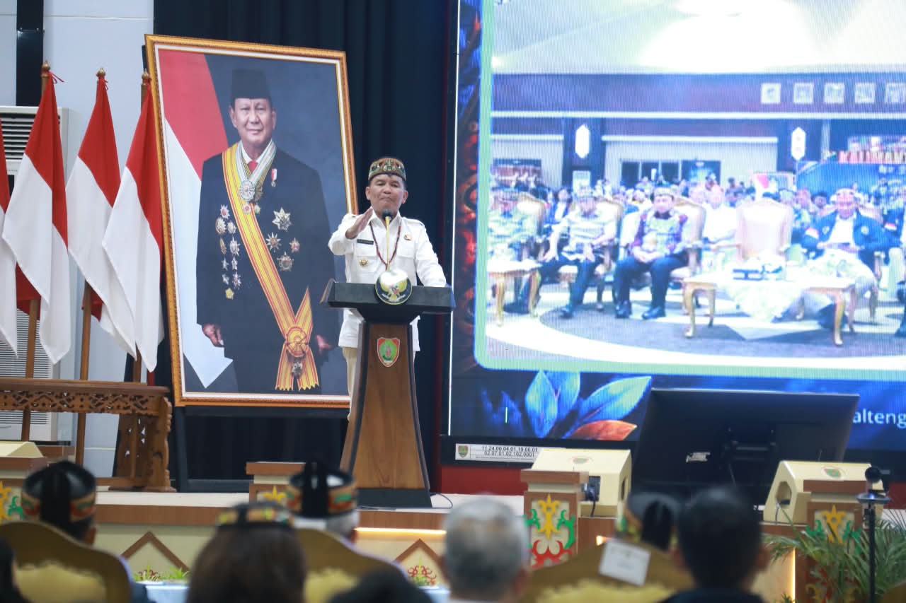 Gubernur Kalteng Agustiar Sabran Hadiri Penandatanganan BAST Hibah dan Penghargaan P4GN