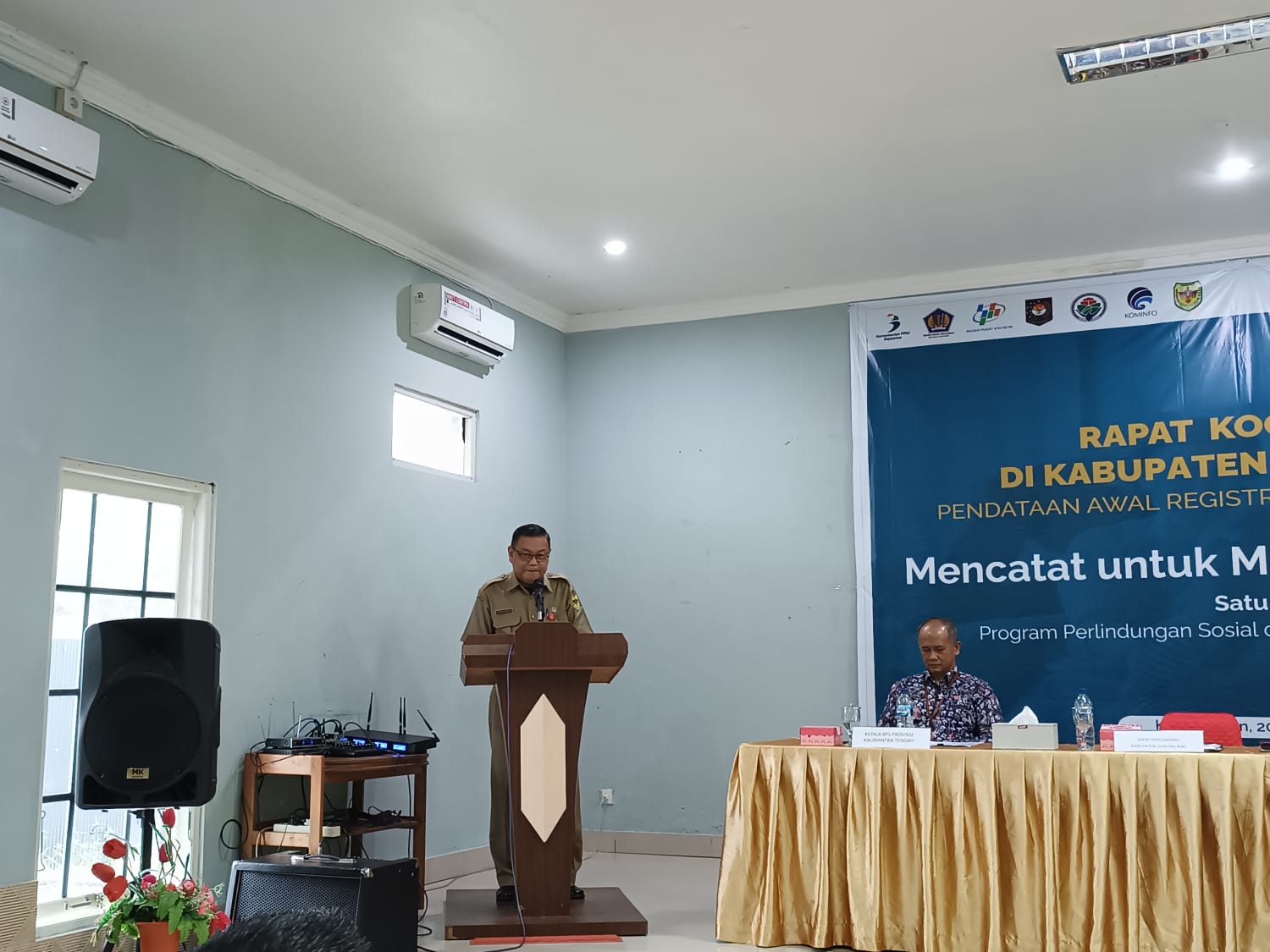 Rakorda Pendataan Awal Registrasi Sosial Ekonomi Tahun 2022 Di Lingkungan Pemkab. Gumas