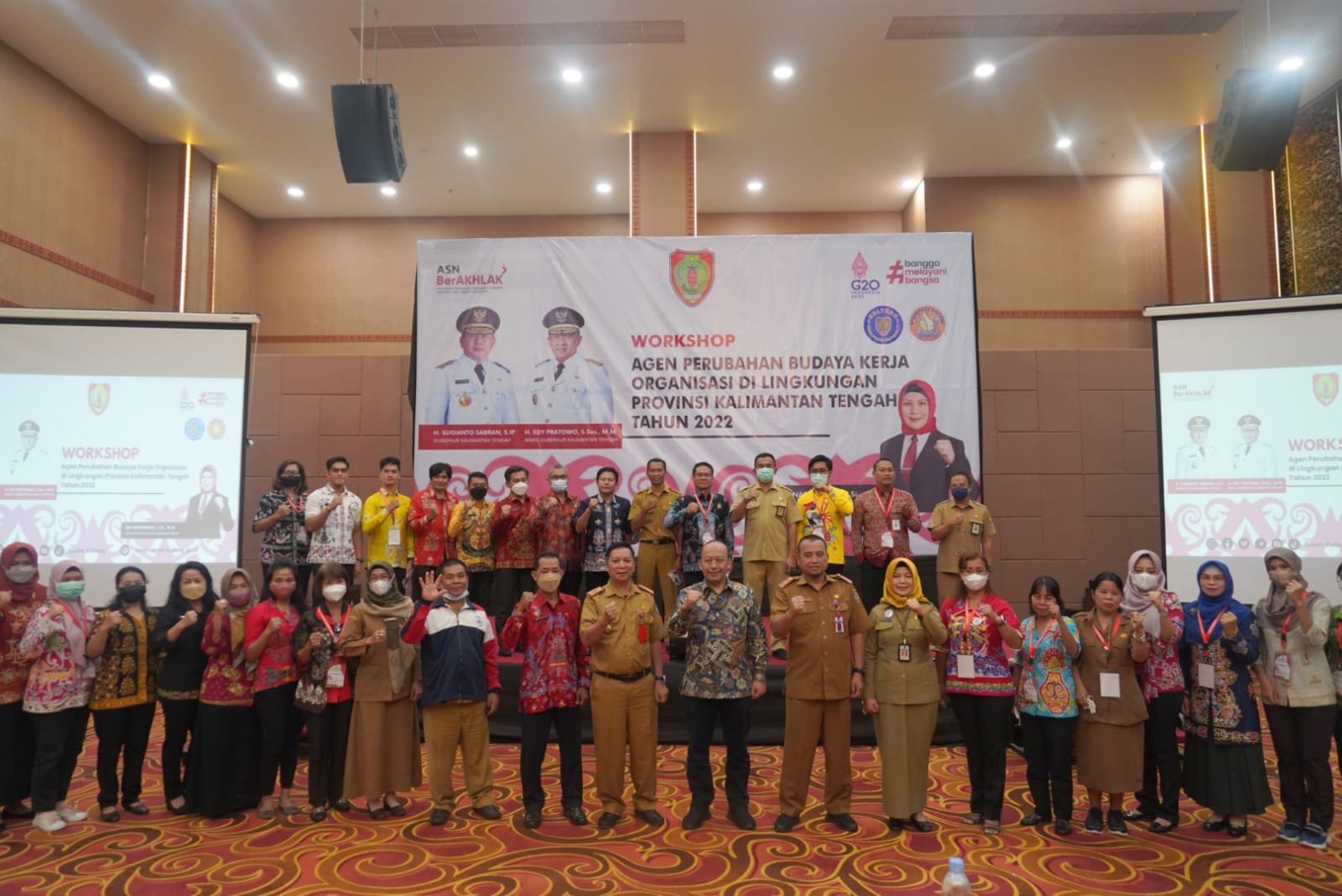 Asisten Administrasi Umum Buka Workshop Agen Perubahan Budaya Kerja Organisasi Di Lingkungan Pemprov. Kalteng