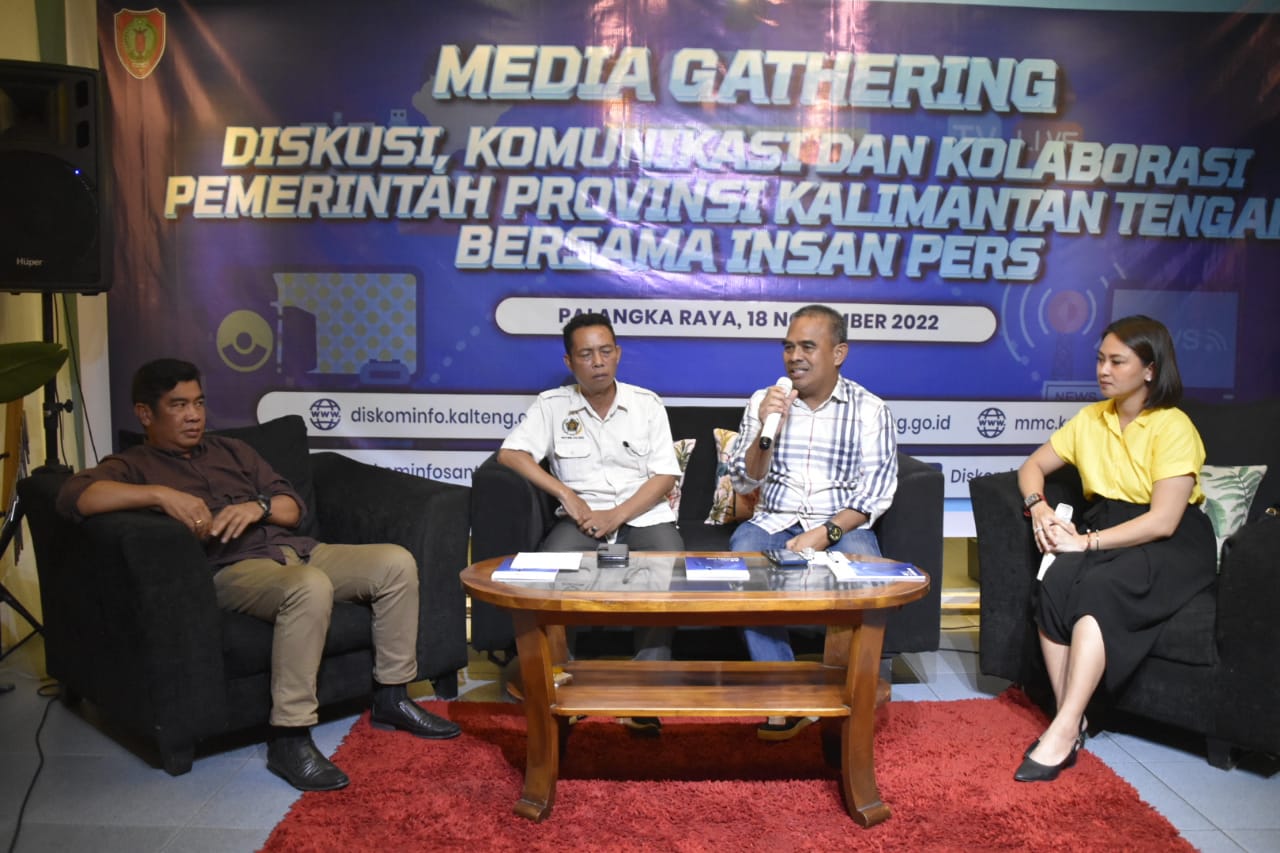 Diskominfosantik Prov. Kalteng Gelar Media Gathering Bersama Insan Pers