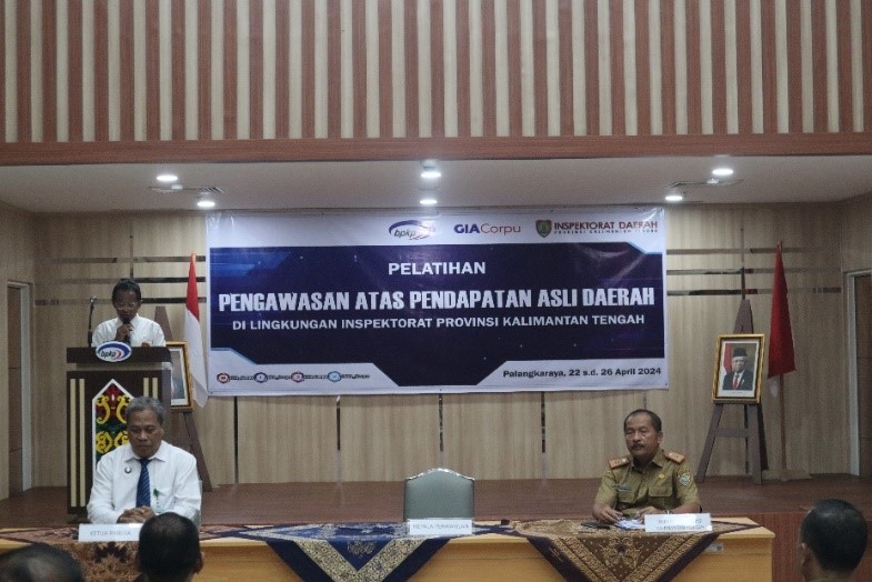 Inspektur Daerah Prov. Kalteng Saring Hadiri Pembukaan Pelatihan Pengawasan atas Pendapatan Asli Daerah
