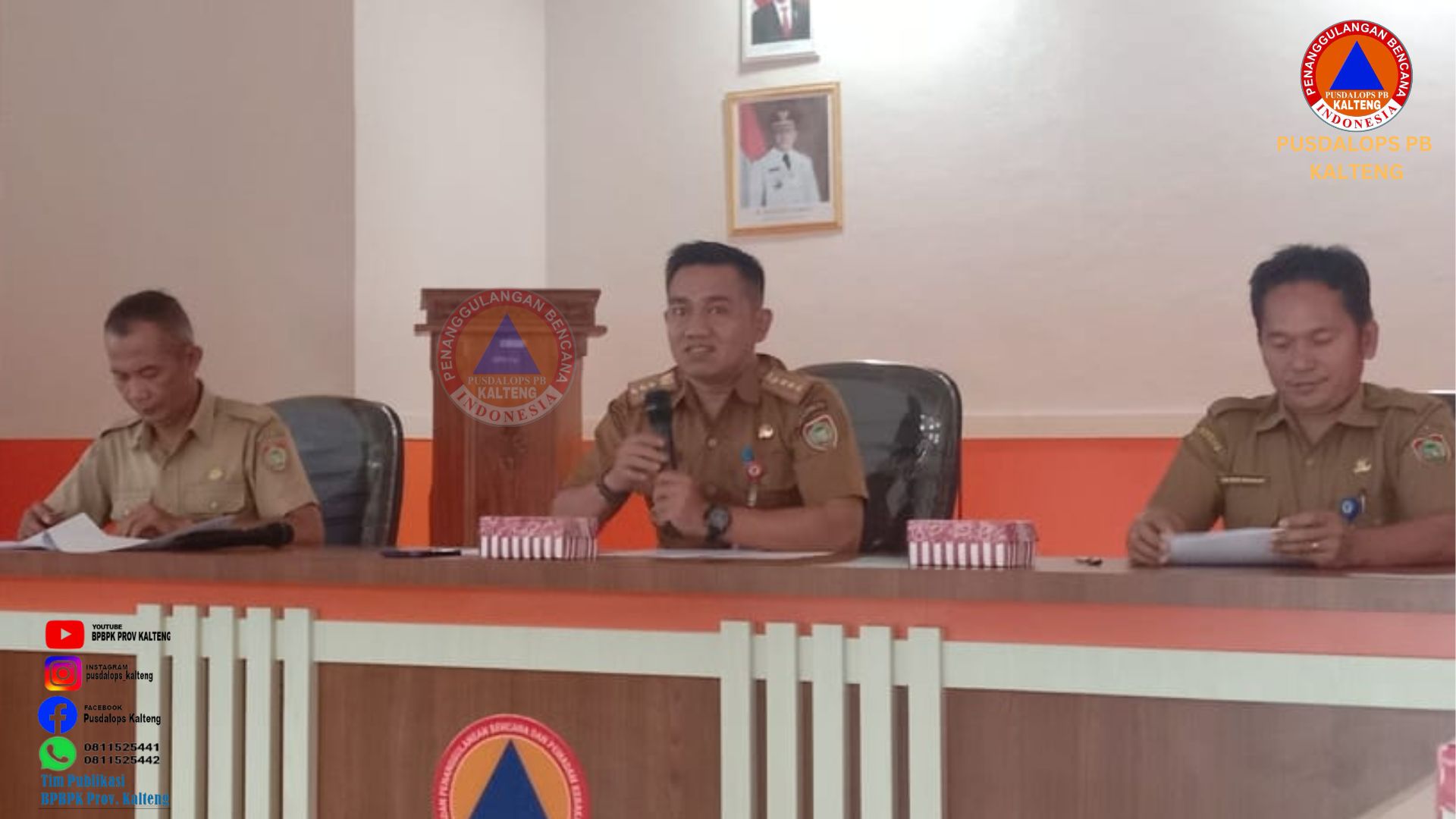 BPBPK Prov. Kalteng Gelar Rapat Pembahasan Pembentukan Tim Reaksi Cepat Penanggulangan Bencana Provinsi
