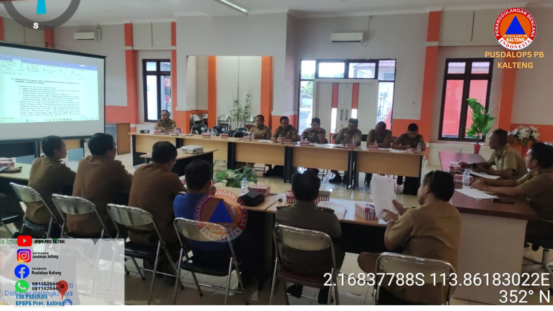 BPBPK Prov. Kalteng Gelar Rapat Pembahasan Pembentukan Tim Reaksi Cepat Penanggulangan Bencana Provinsi