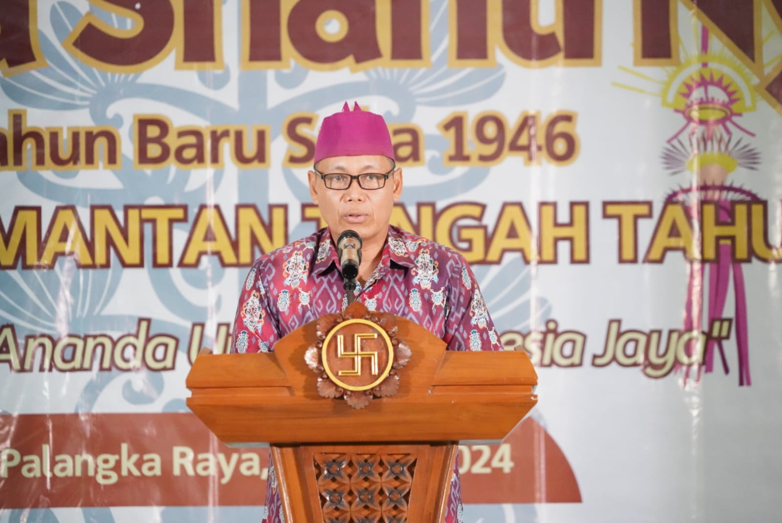 Sahli Yuas Elko Hadiri Perayaan Dharma Santi Nyepi Bersama Tahun Baru Saka 1946 Tingkat Prov. Kalteng Tahun 2024