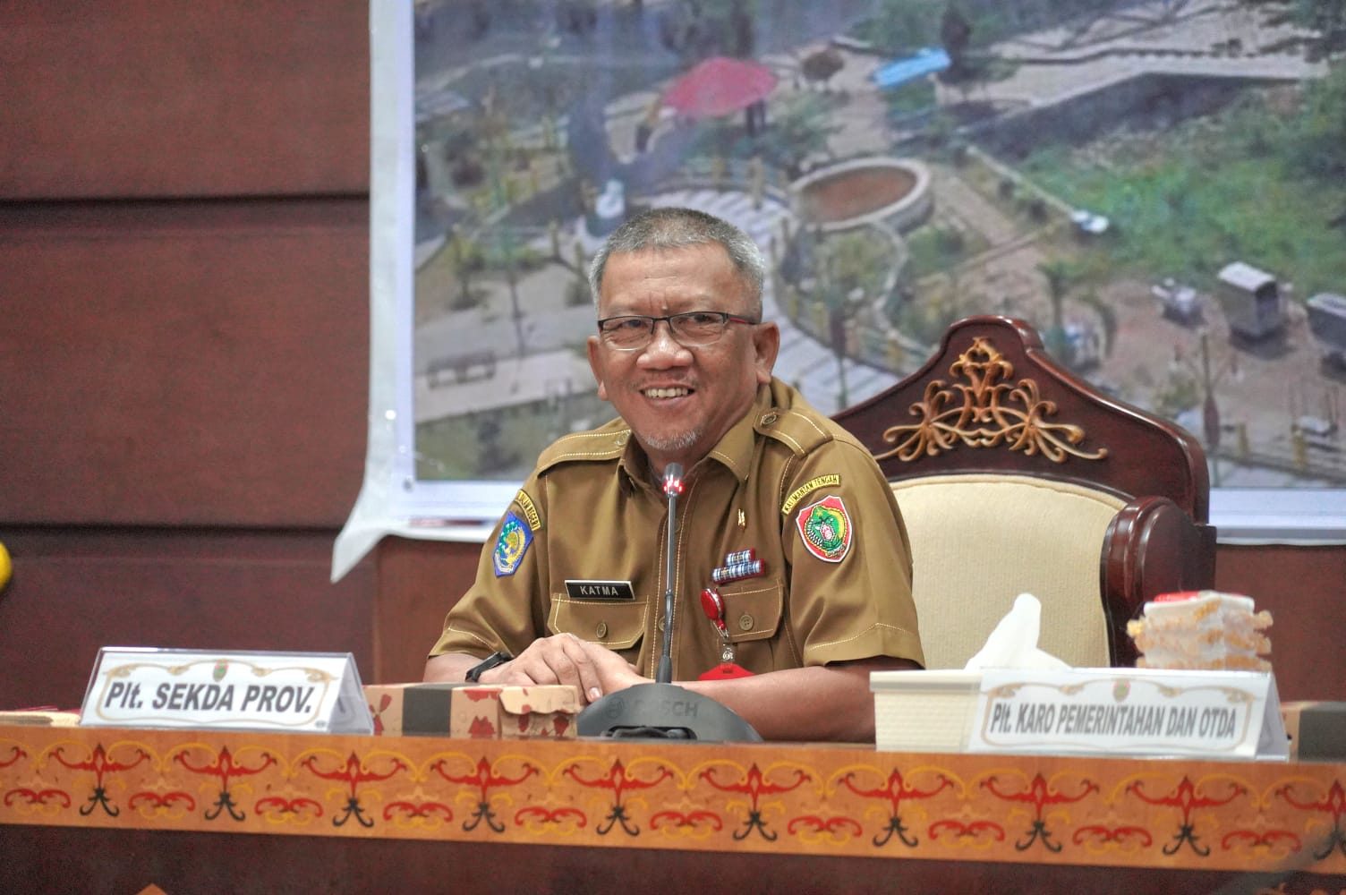 Plt Sekda Prov Kalteng M. Katma F. Dirun Buka Asistensi Teknis Pembuatan Peta dan Penyusunan Rancangan Peraturan Bupati/Wali Kota