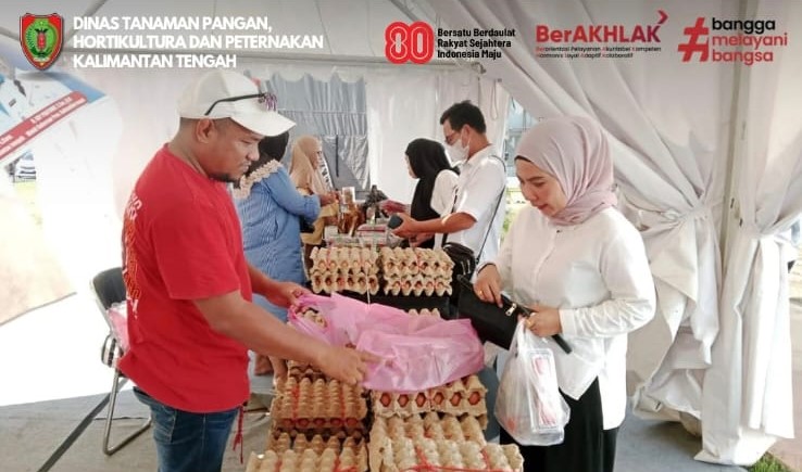 Gerakan Pangan Murah di Stand Dinas TPHP Jadi Daya Tarik Kalteng Expo 2026