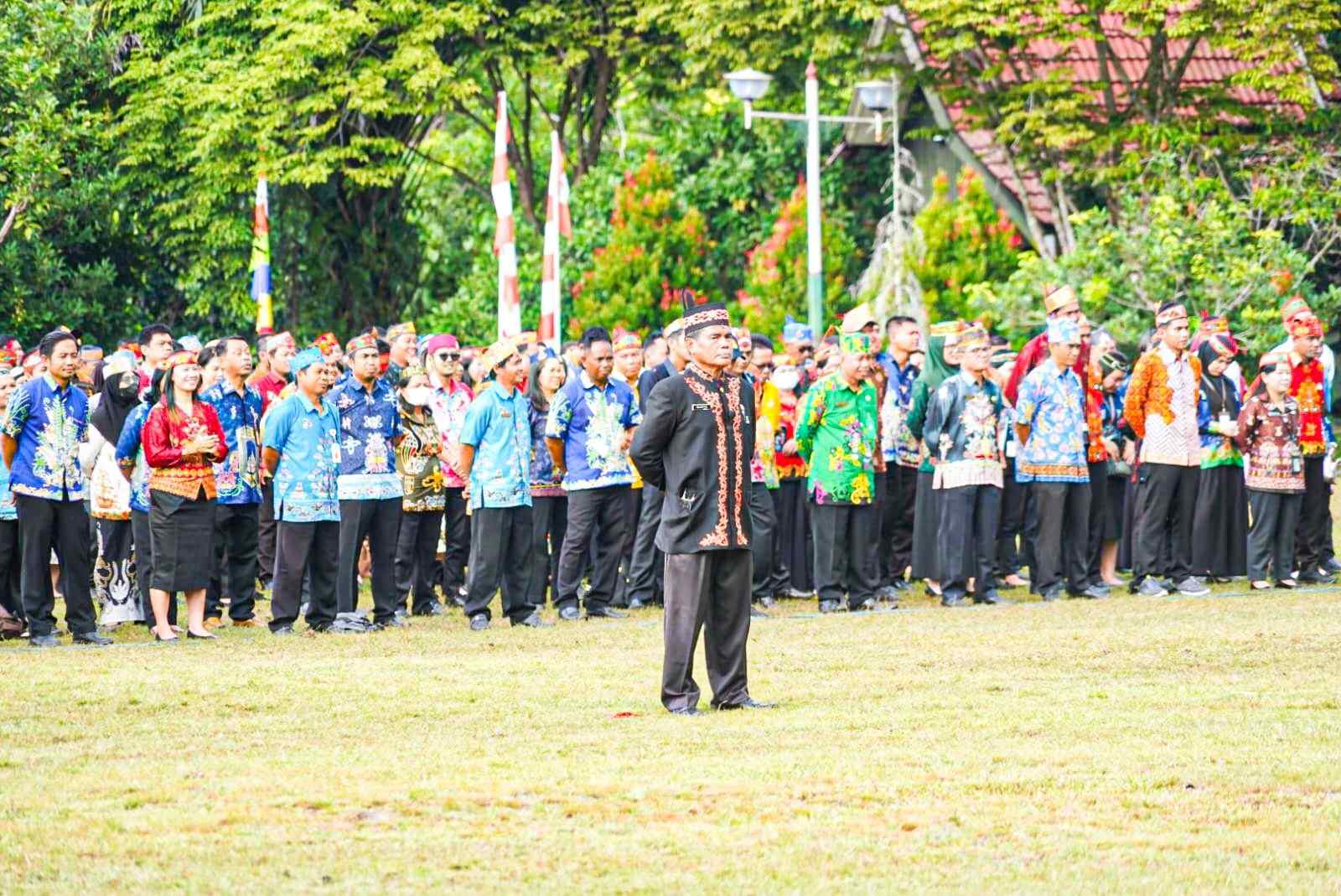 Gubernur Kalteng Agustiar Sabran Pimpin Upacara Peringatan Hari Jadi ke-23 Kabupaten Katingan