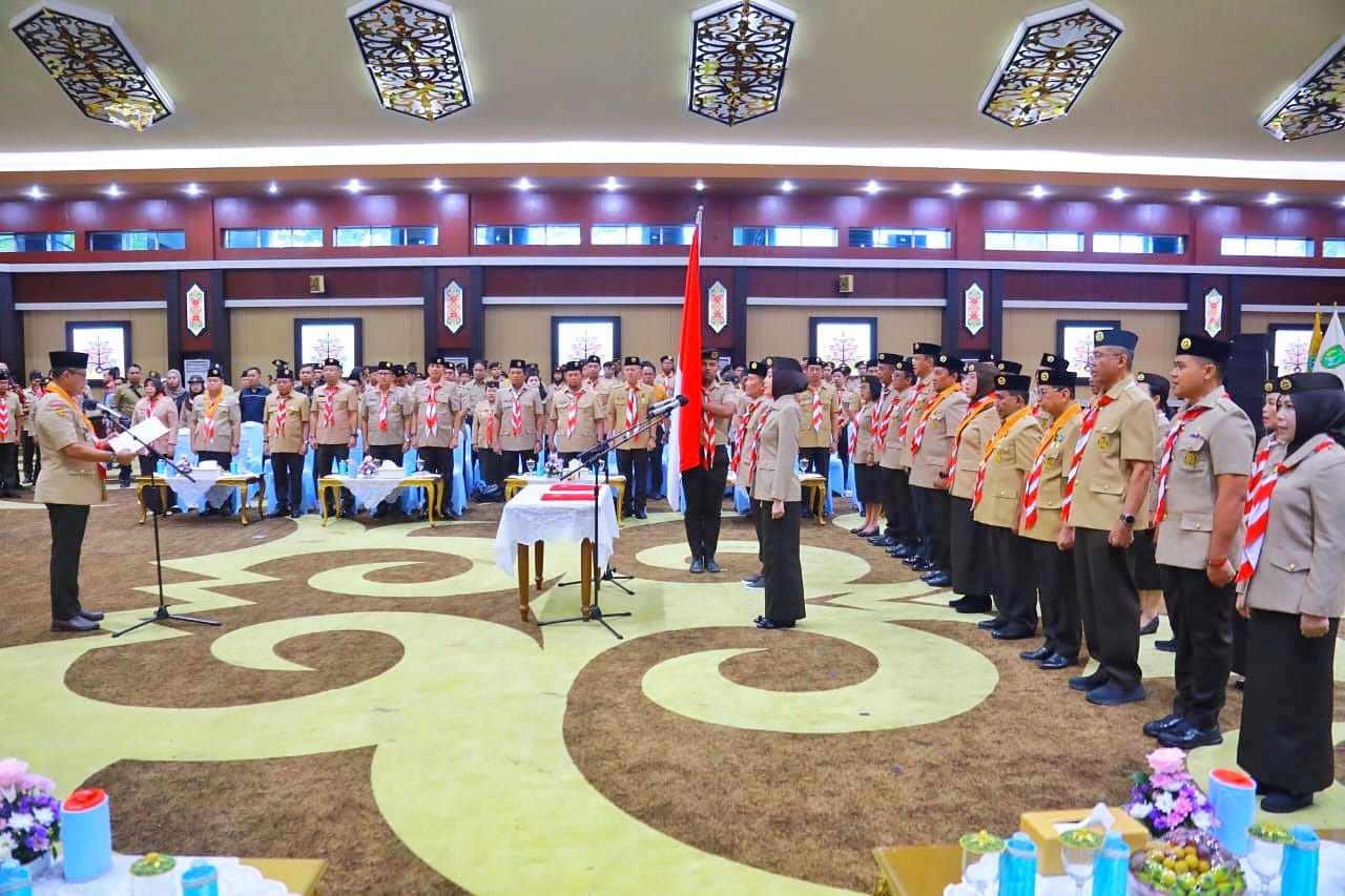 Pengurus Majelis Pembimbing Daerah dan Pengurus Kwarda Gerakan Pramuka Kalteng Masa Bakti 2025-2030 Resmi Dilantik