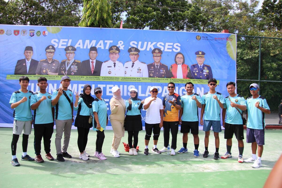 Gubernur Kalteng Agustiar Sabran Buka Turnamen Tenis Lapangan Isen Mulang Cup Tahun 2025 se-Kalteng