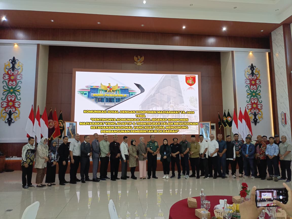 Kodam XXII/Tambun Bungai Gelar Komunikasi Sosial dengan Komponen Masyarakat