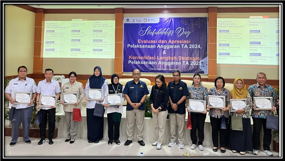 DPMPTSP Prov. Kalteng Raih Peringkat I Penilaian Pelaporan Pertanggungjawaban Bendahara