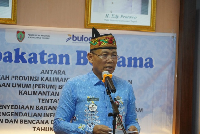 Penandatanganan Kesepakatan Bersama Antara Pemprov Kalteng dengan Perum BULOG Kantor Wilayah Kalteng