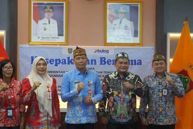 Penandatanganan Kesepakatan Bersama Antara Pemprov Kalteng dengan Perum BULOG Kantor Wilayah Kalteng