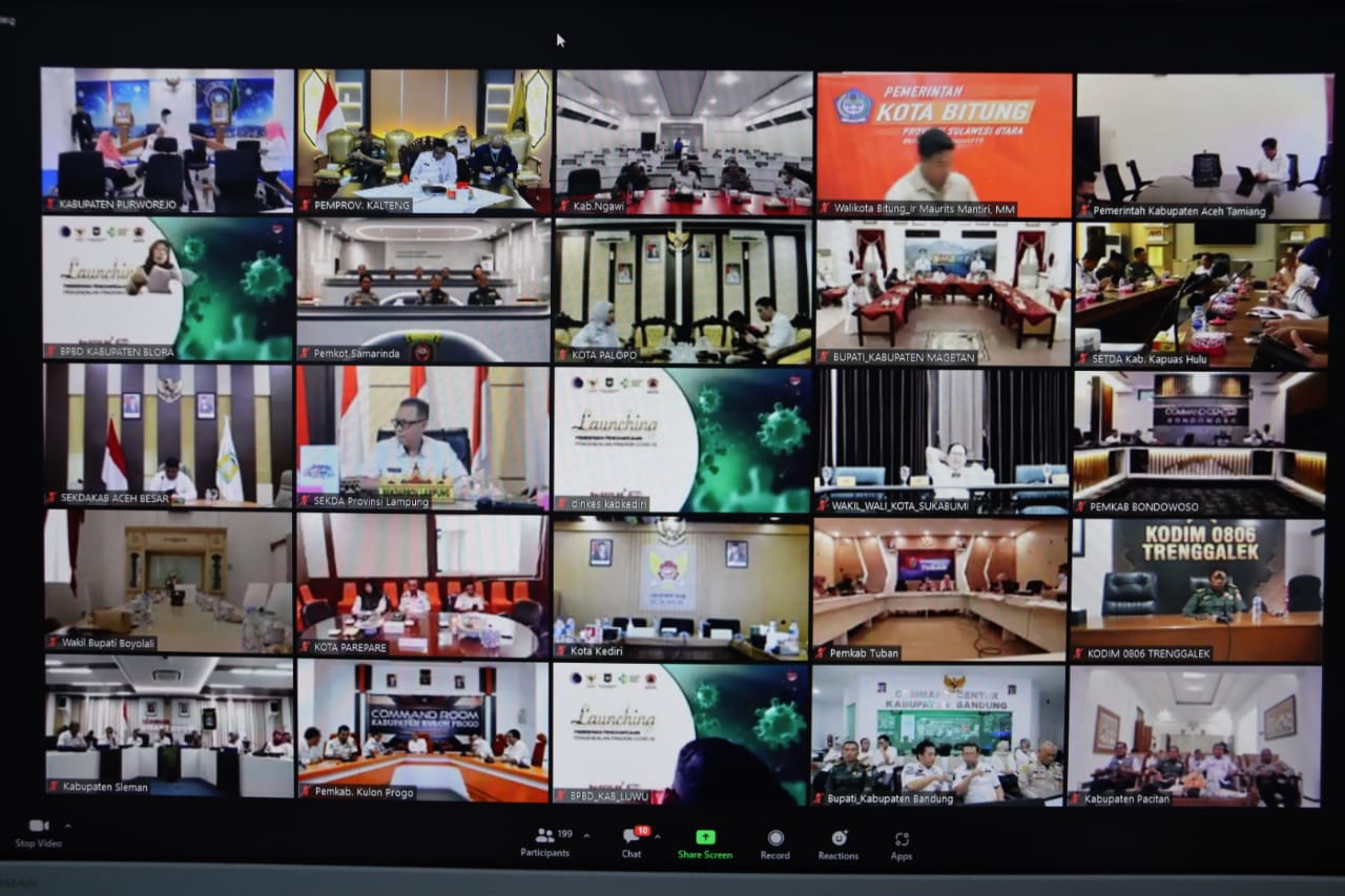 Sahli Yuas Elko Hadiri Launching Pemberian Penghargaan Pengendalian Pandemi COVID-19 (PPKM Award)
