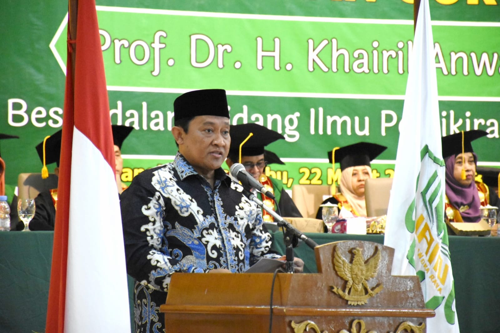 Wagub Kalteng Hadiri Pengukuhan Guru Besar Bidang Ilmu Pemikiran Islam Kontemporer di IAIN Palangka Raya