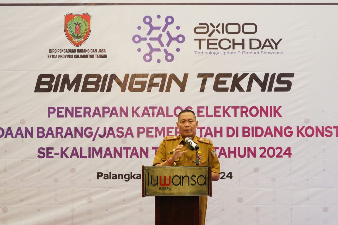 Sahli Yuas Elko Buka Bimtek Percepatan Penerapan Katalog Elektronik Pengadaan Barang/Jasa Pemerintah Bidang Konstruksi Se-Kalteng