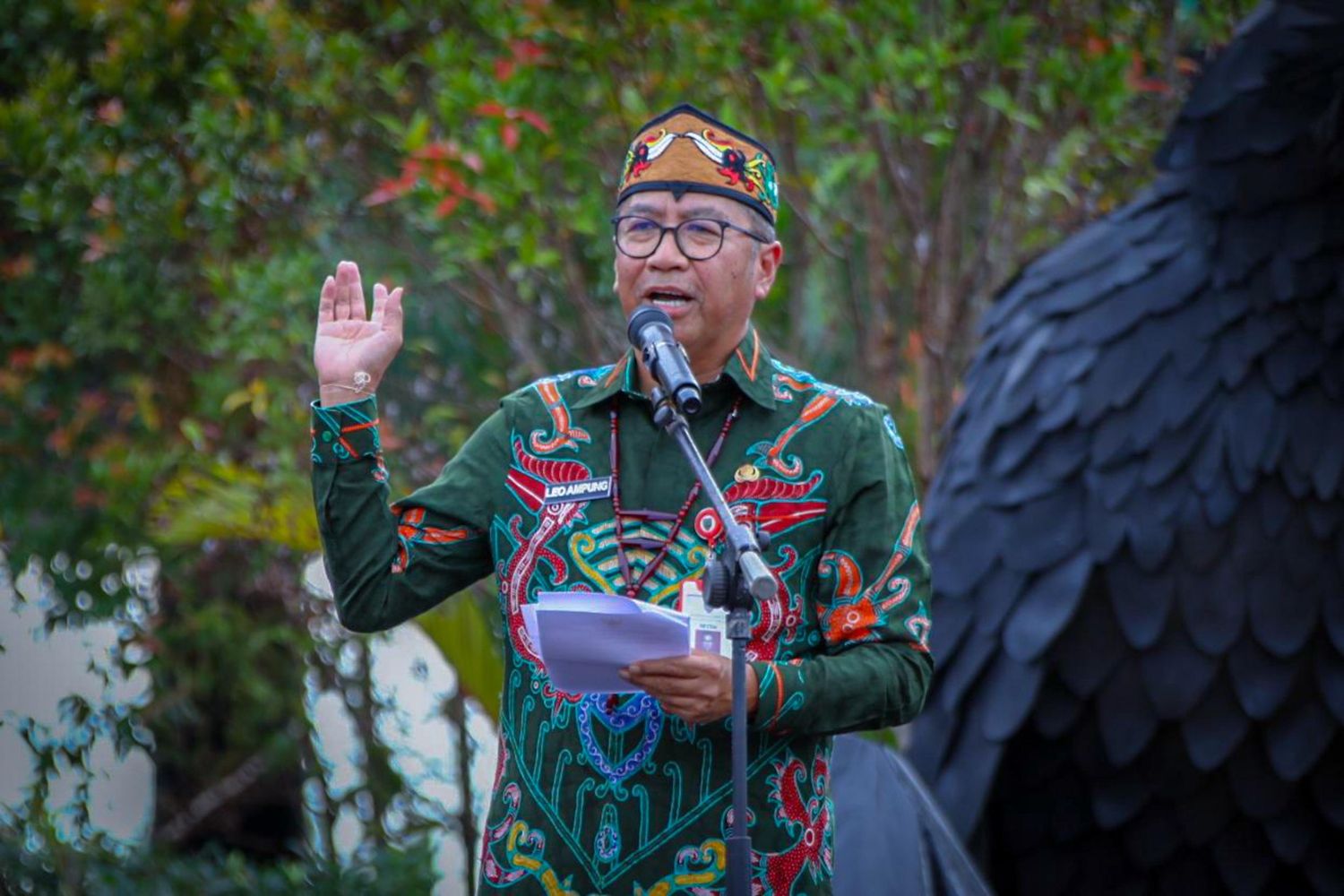 Pemprov Kalteng Bersama DAD Kalteng Gelar Penyambutan Peserta dan Mimbar Demokrasi