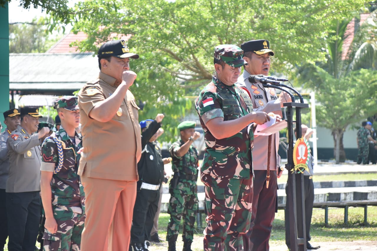 Wagub Edy Pratowo Hadiri Apel Gelar Pasukan Dalam Rangka Pengamanan Kunjungan Kerja Wakil Presiden RI