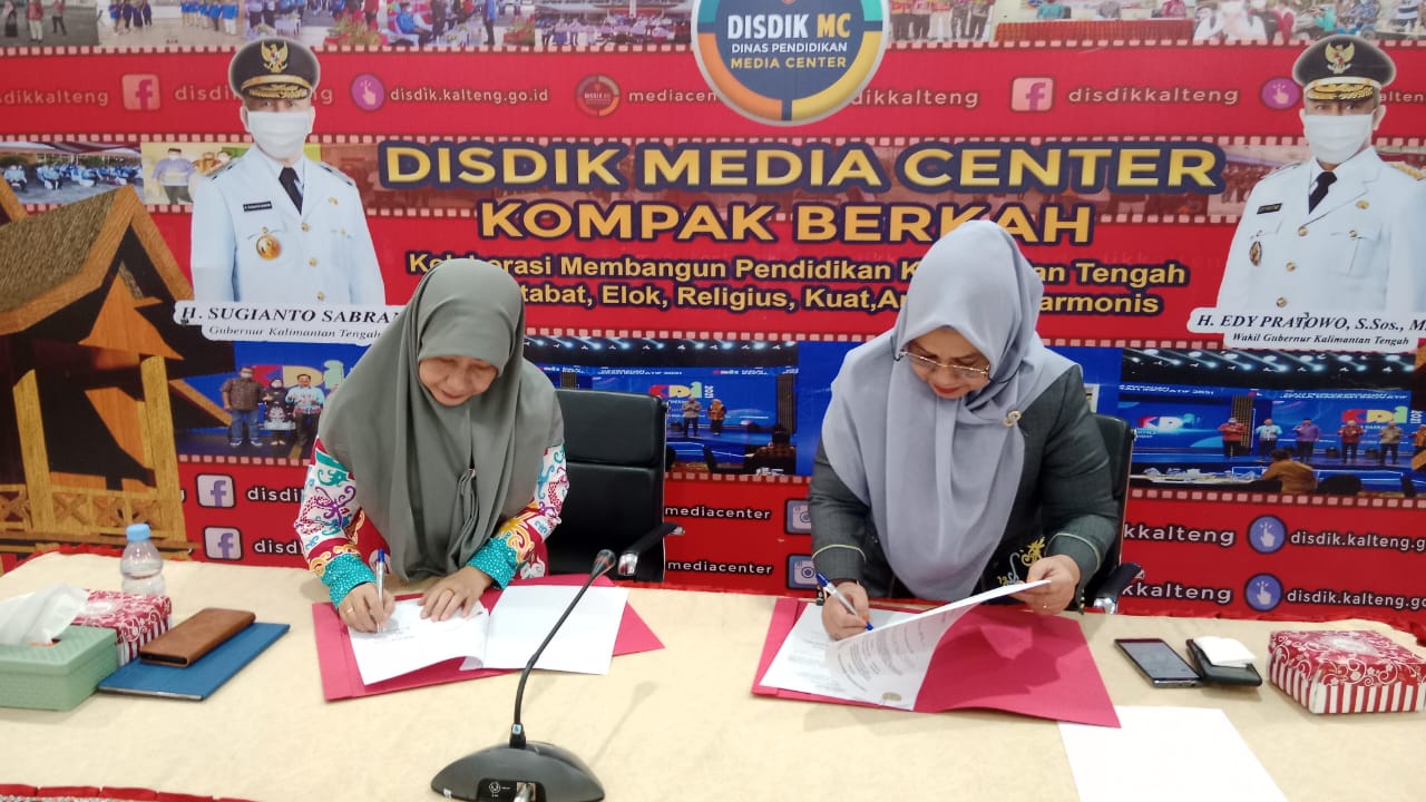 Disdik Prov. Kalteng Lakukan Perjanjian Kerja Sama Dengan PT. Kalteng Pos Press