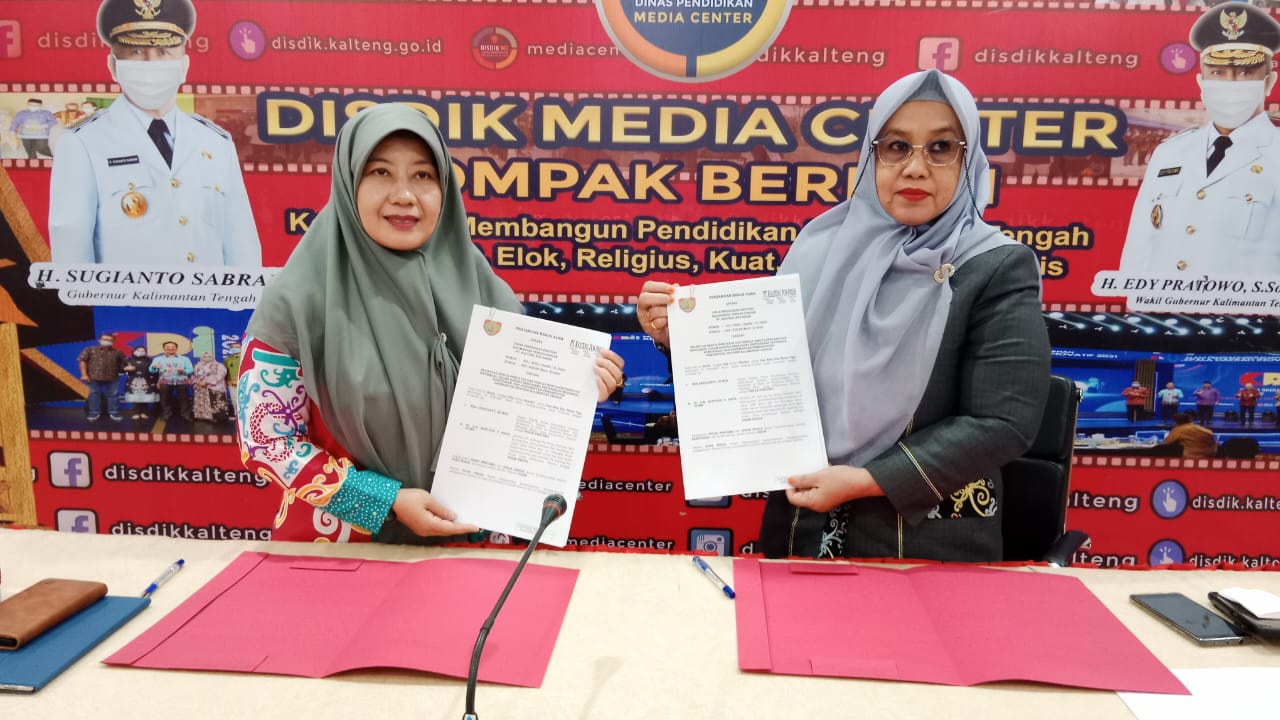 Disdik Prov. Kalteng Lakukan Perjanjian Kerja Sama Dengan PT. Kalteng Pos Press