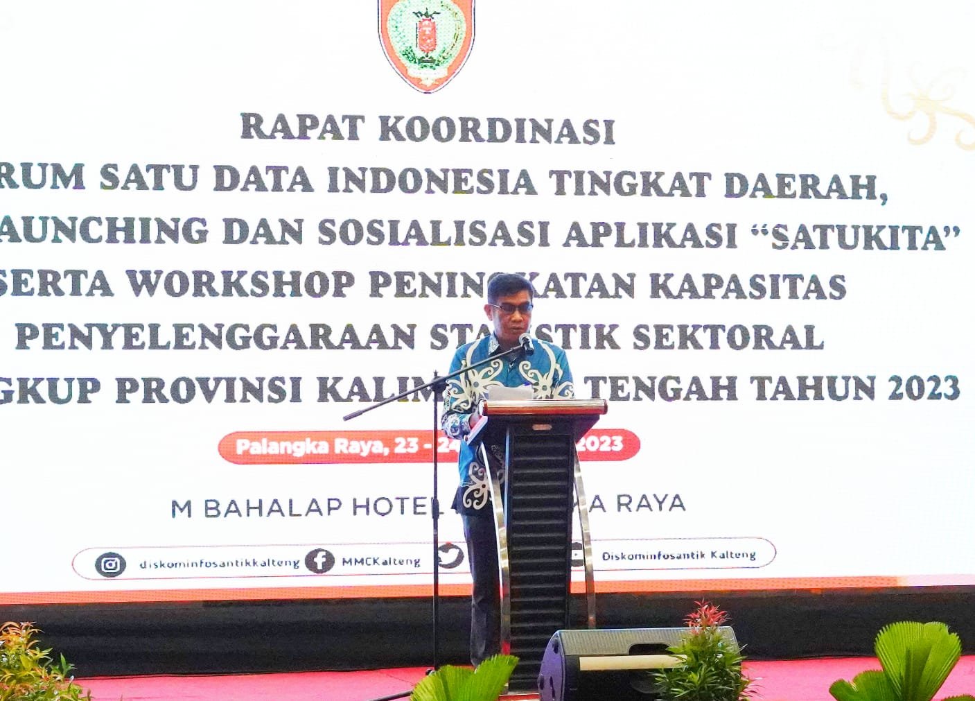 Sekda Nuryakin Berharap Melalui Kegiatan Forum Satu Data Dapat Komitmen Bersama Untuk Pemenuhan Data Sektoral yang Berkualitas