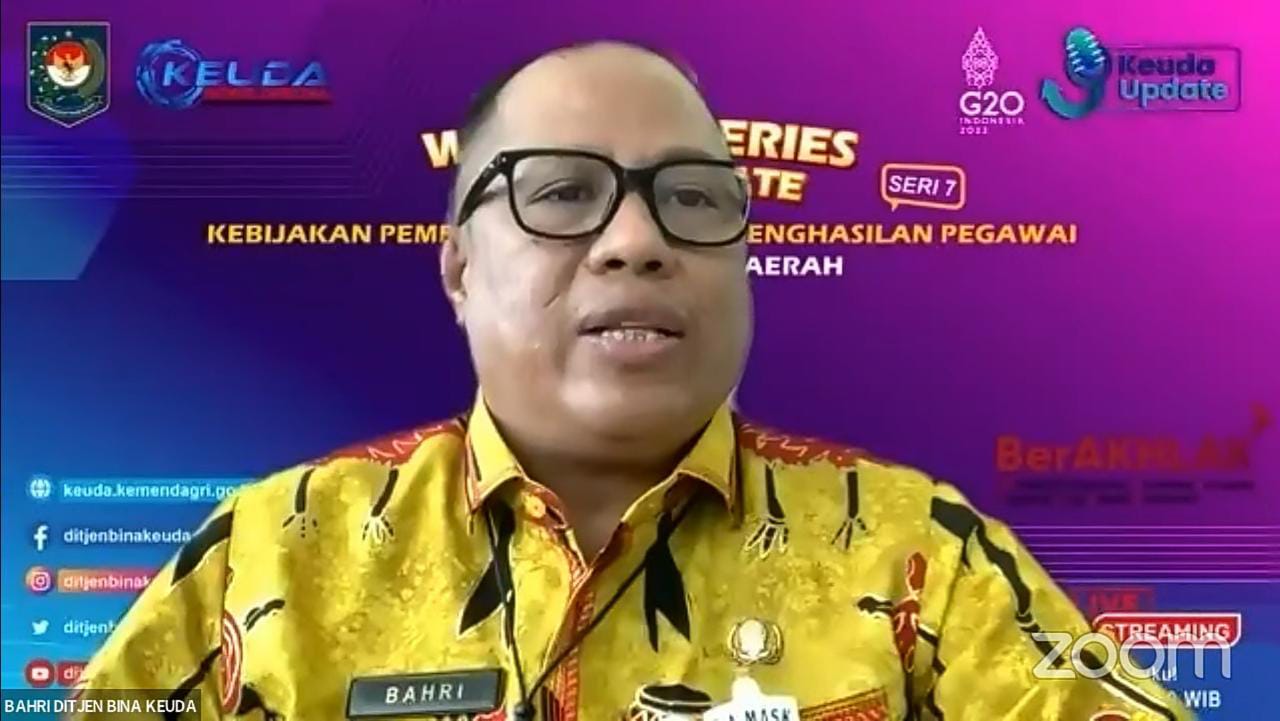 Pj. Sekda Nuryakin Hadiri Webinar Seri 7 Kebijakan Pemberian TPP Pada Pemda Dalam Konteks Kesejahteraan ASN