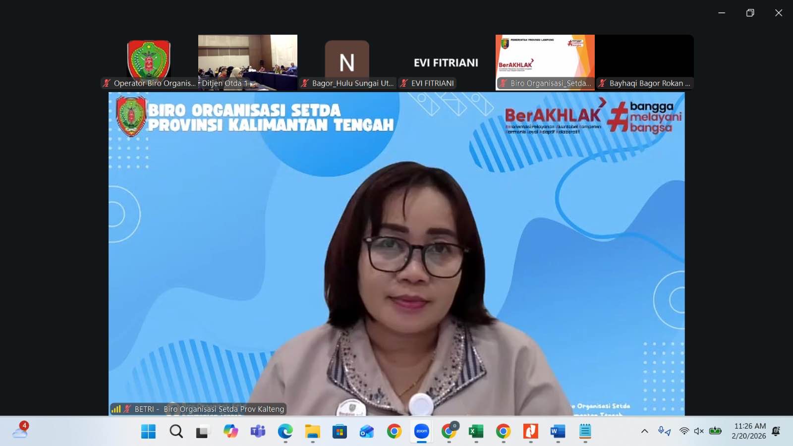 FGD Verifikasi Indeks Kelembagaan Pemda Digelar Kemendagri, Kalteng Ikut Berpartisipasi