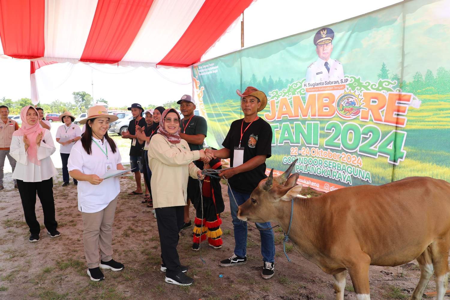 DTPHP Prov. Kalteng Gelar Kontes Pedet dalam Jambore Tani 2024