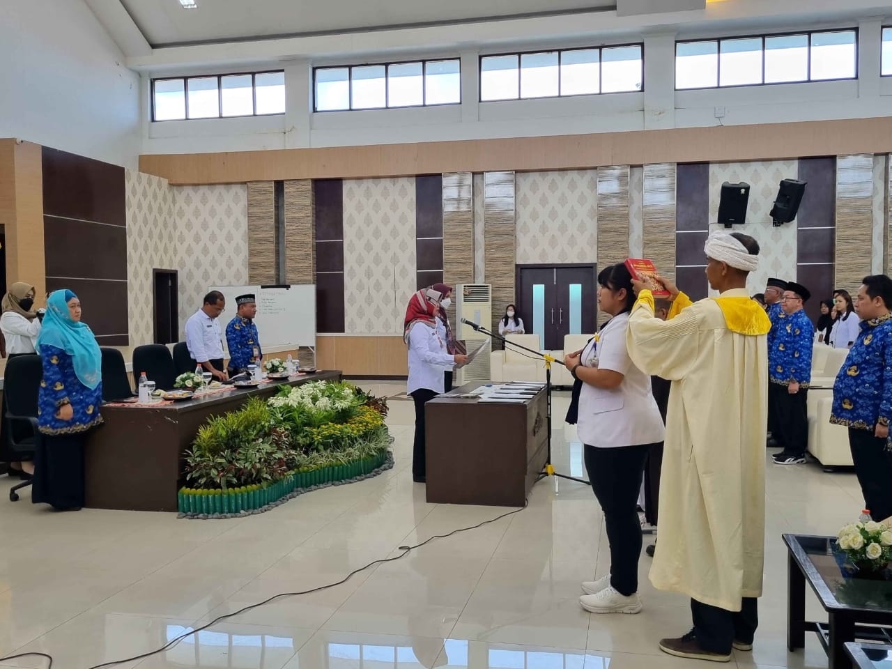 RSUD dr. Doris Sylvanus Gelar Scara Pelantikan dan Pengambilan Sumpah Janji Jabatan Fungsional Tertentu