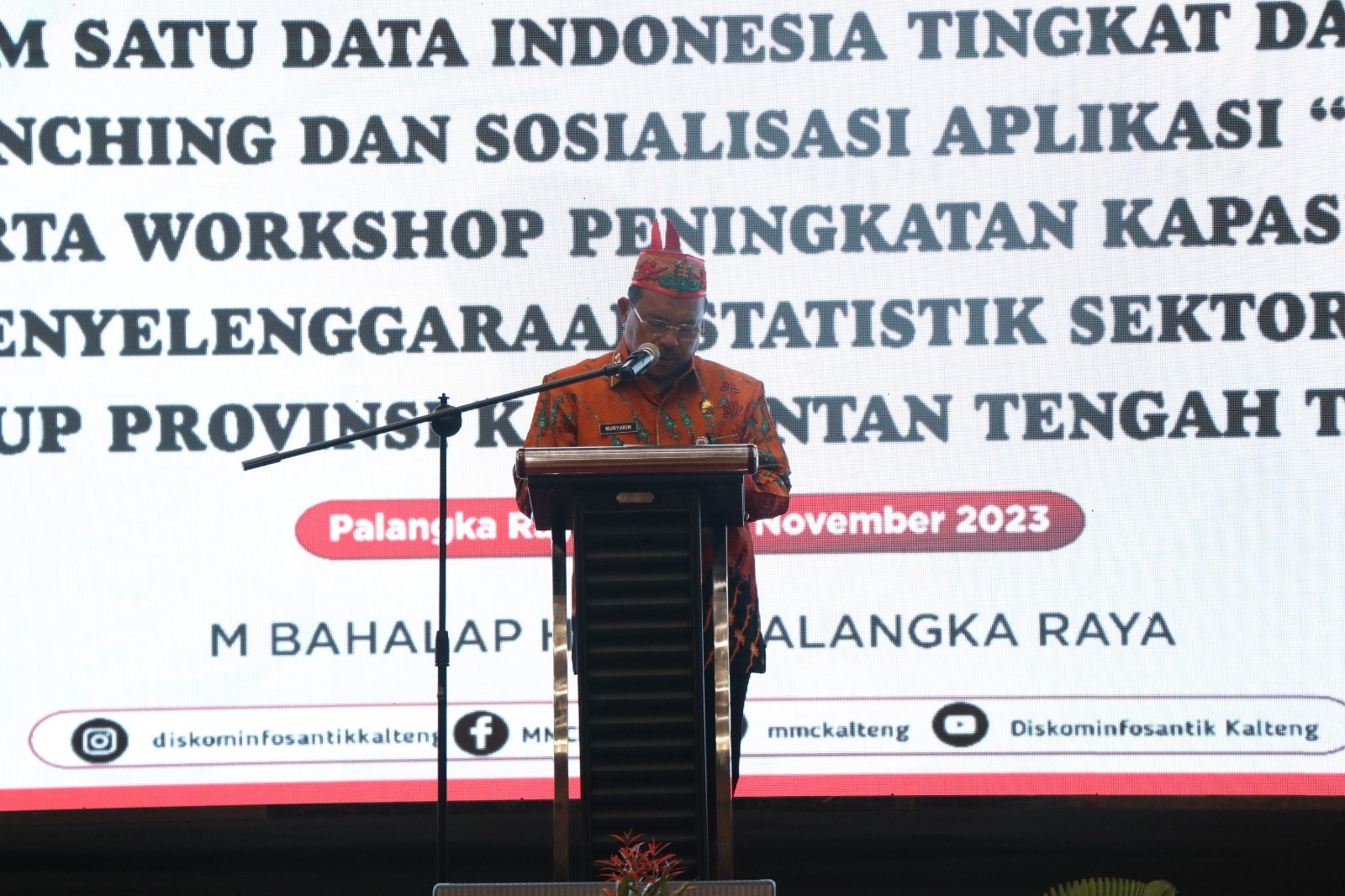 Kepala BKD Prov Kalteng Hadiri Rakor Forum Satu Data Indonesia