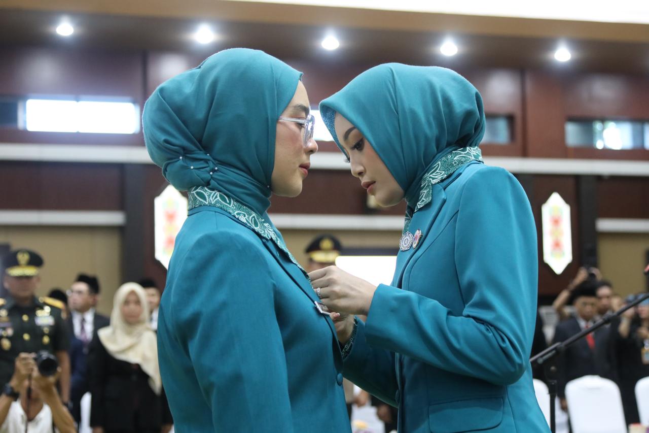 Ketua TP-PKK Prov. Kalteng Aisyah Thisia Agustiar Sabran Lantik Ketua TP-PKK, Ketua Tim Pembina Posyandu dan Ketua Dekranasda Kabupaten Lamandau