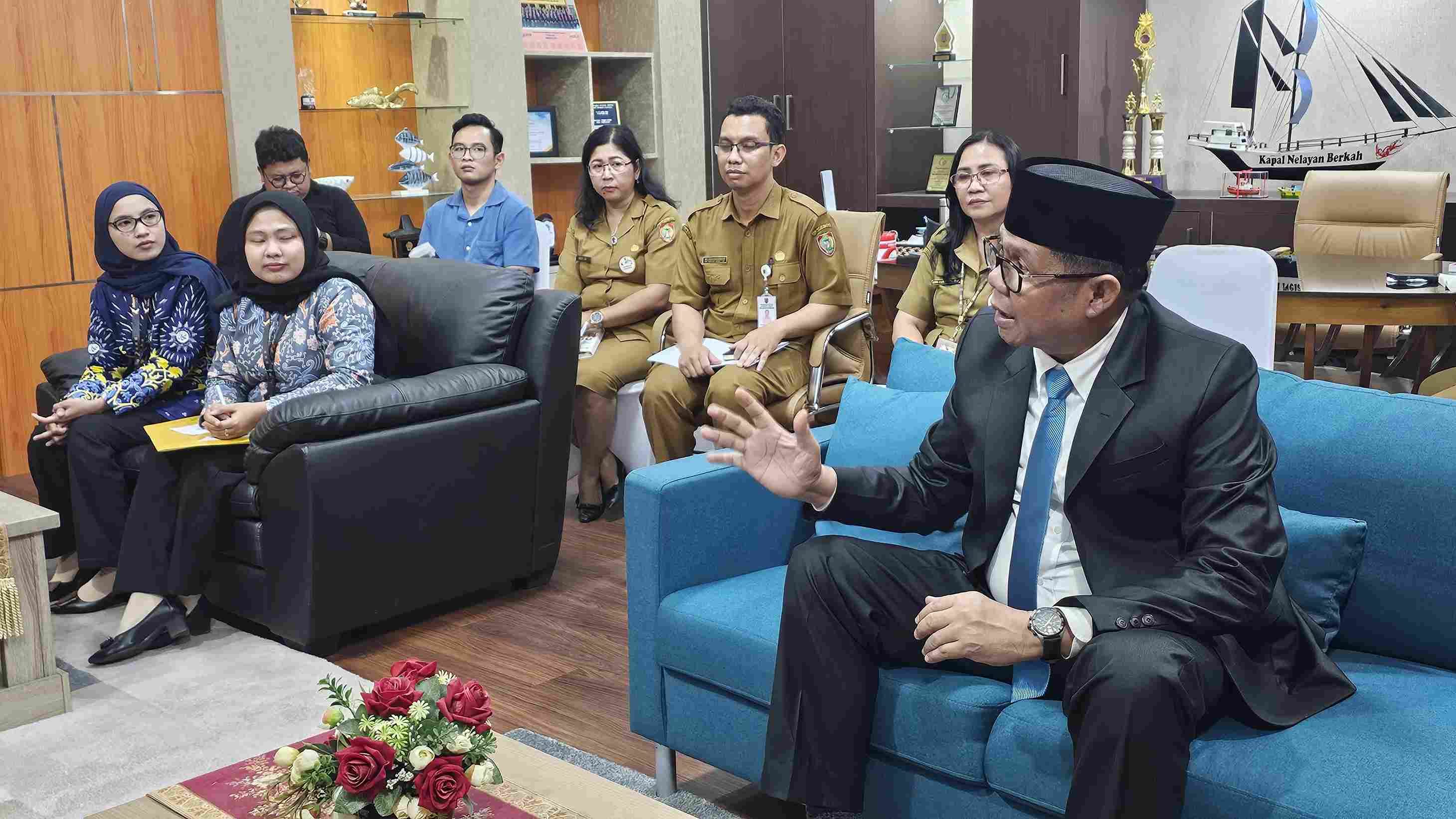 Kepala Dislutkan Darliansjah Terima Kunjungan Dekan Fakultas Ilmu Sosial dan Ilmu Politik Universitas Muhammadiyah