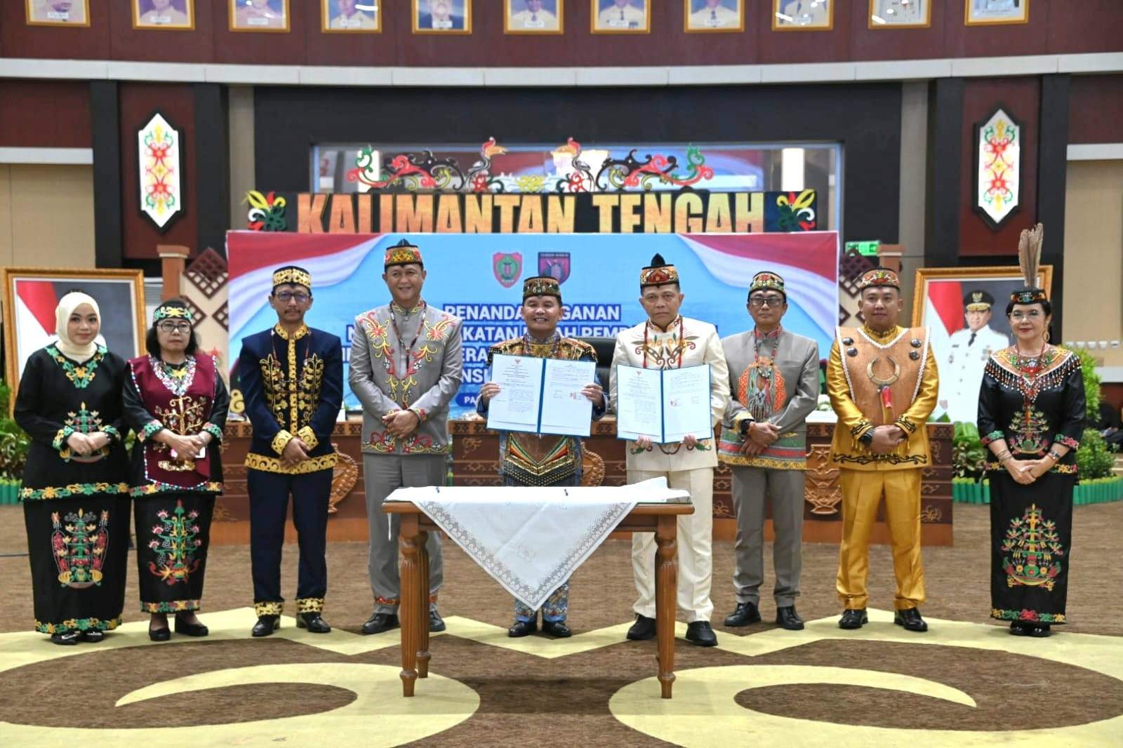 Gubernur Kalteng Agustiar Sabran Hadir pada Penandatanganan Nota Kesepakatan Hibah Rindam XXII/Tambun Bungai