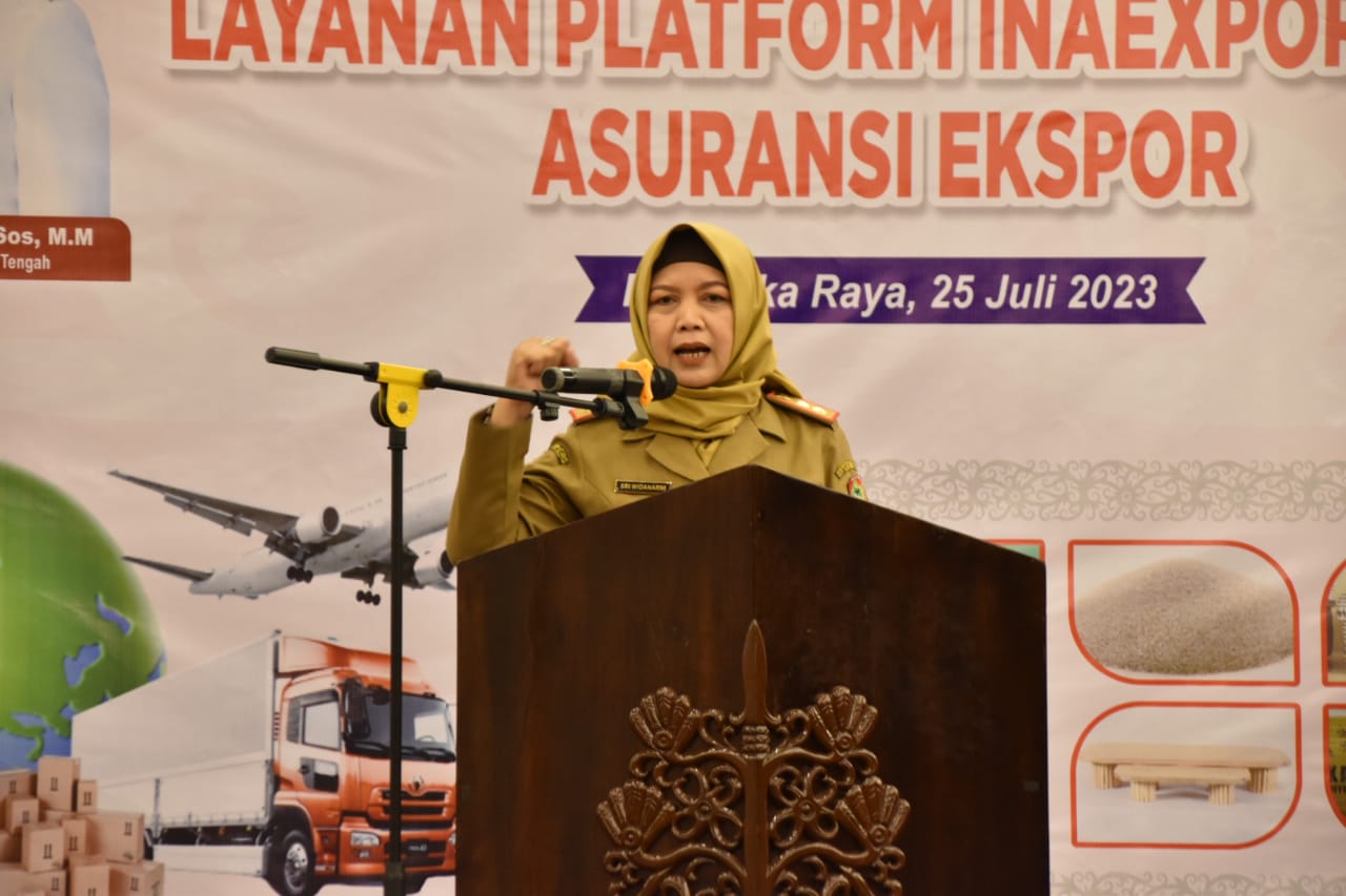 Asisten Ekbang Sri Widanarni Buka Kegiatan Sosialisasi Layanan Platform Inaexport dan Asuransi Ekspor
