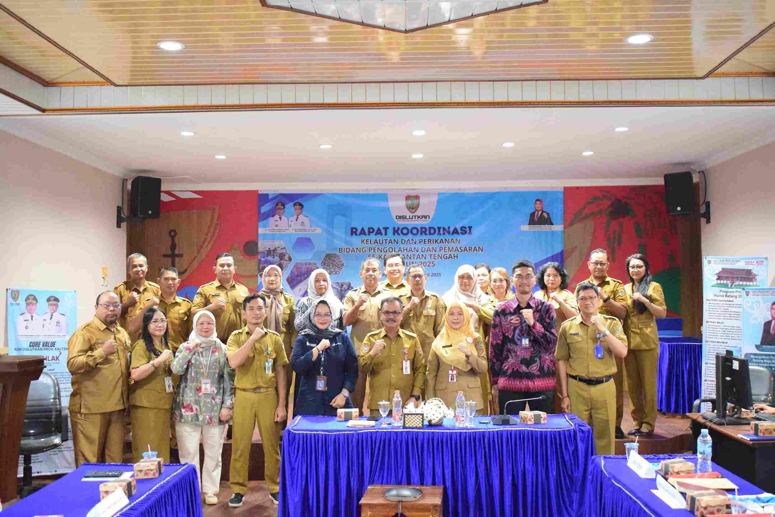 Dislutkan Prov. Kalteng Gelar Rakor Kelautan dan Perikanan Bidang Pengolahan dan Pemasaran